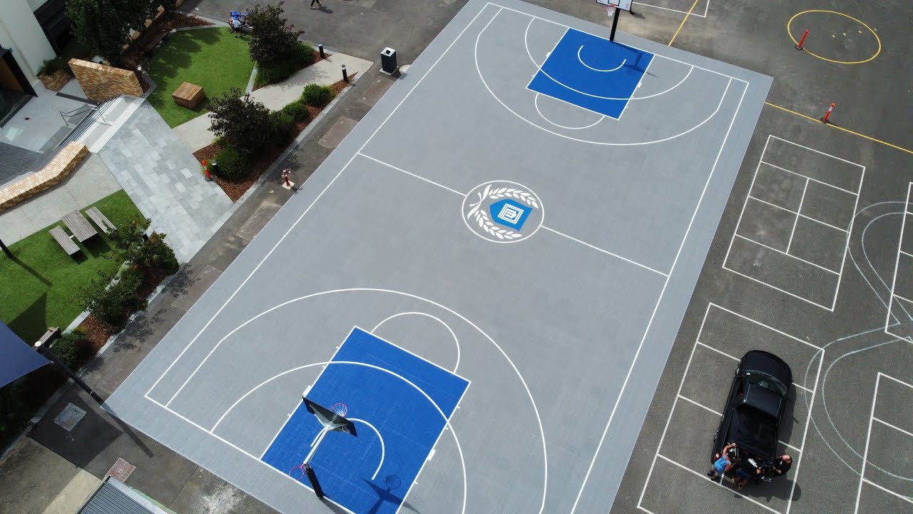 Sport Court Flooring for Sports Clubs Using ZSFloor Tech Modular Tiles
